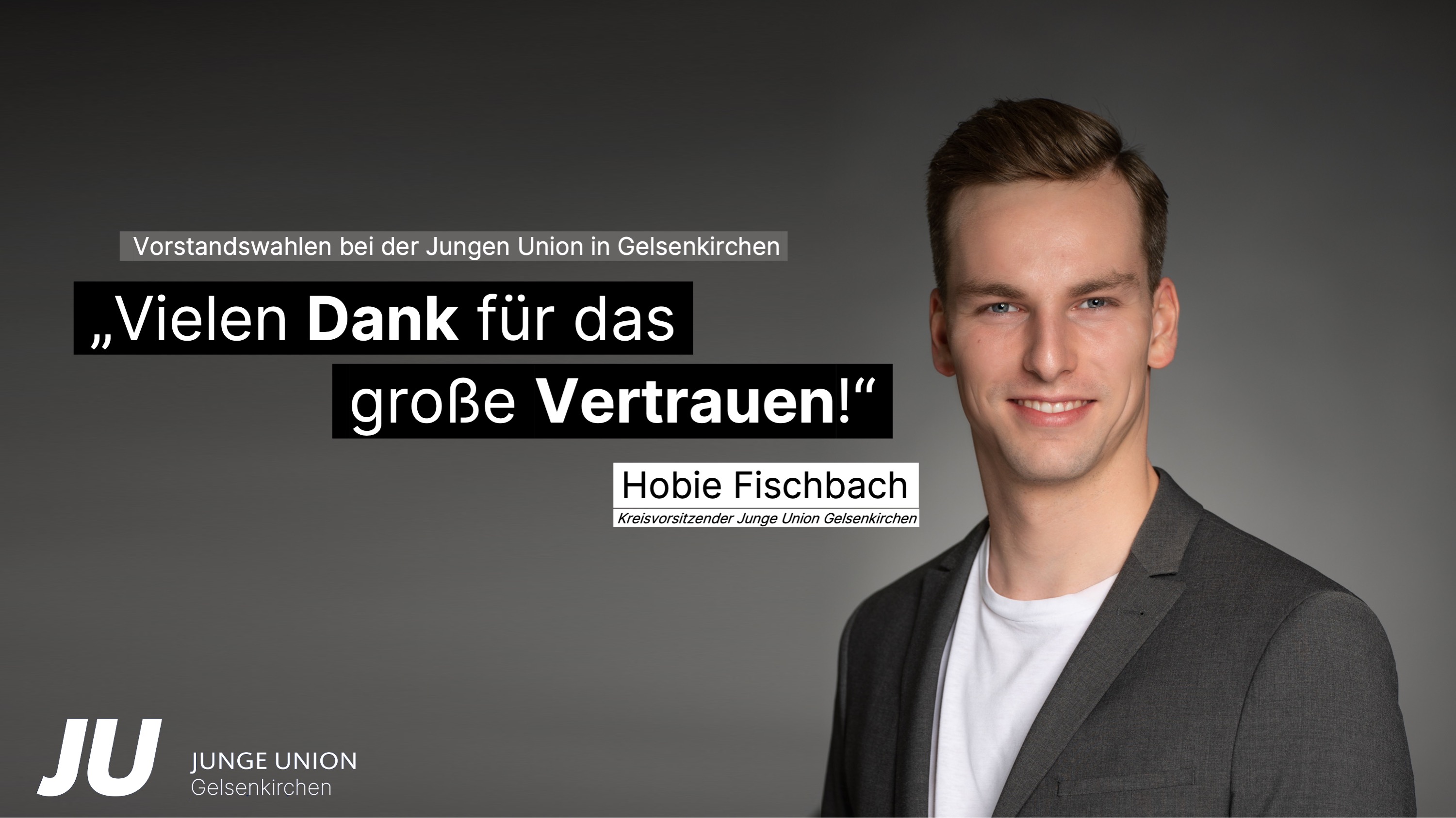 Hobie Fischbach bedankt sich bei seinen Unterstützern.